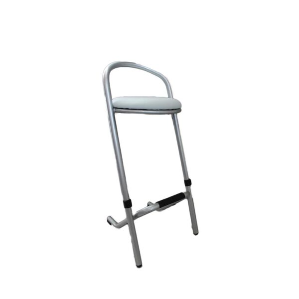 Barhocker Ensor Sitz WEISS - B46*T47*H100cm, SH80cm