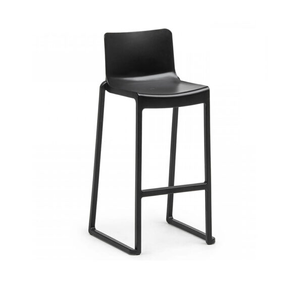 Barhocker Kasar SCHWARZ - B49*T51*H105cm, SH80cm