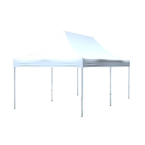 Faltzelt Professional Plus mit Dachplane WEISS - 300x600cm