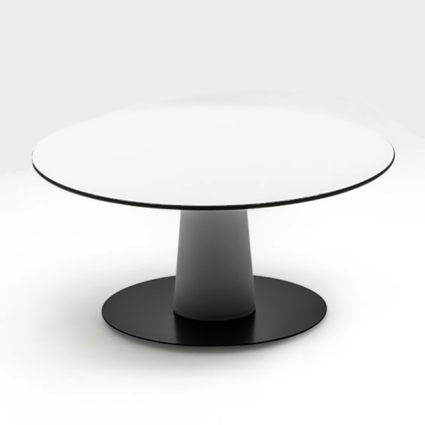 Beistelltisch Vase Lounge - METALL/WEISS
