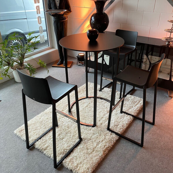 Barhocker Kasar SCHWARZ - B49*T51*H105cm, SH80cm