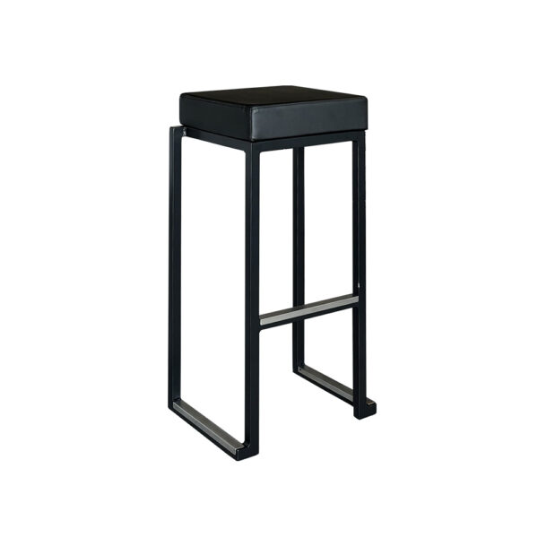 Barhocker Kubo Smart SCHWARZ mit Sitz SCHWARZ - B35*T35*H79cm