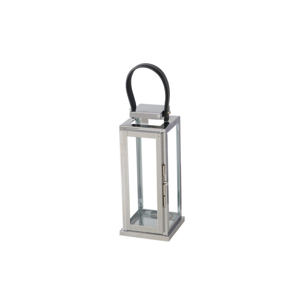Laterne Lindo Edelstahl/Glas - B10*T9*H25cm