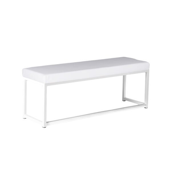 Lounge Bank Kubo Love WEISS mit Sitz WEISS - B121*T35*H46cm