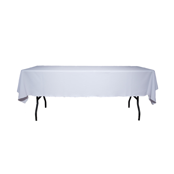 Tischdecke WEISS - 300x150cm - Material: Mischgewebe, 180g/m2