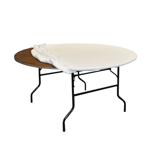Tischmolton für Bankett-Tisch rund 150-183cm Durchmesser; gefertigt aus 100% Kalmuck mit Gummizug (Schützt vor Verrutschen der Tischdecken und dient der Geräuschreduzierung)