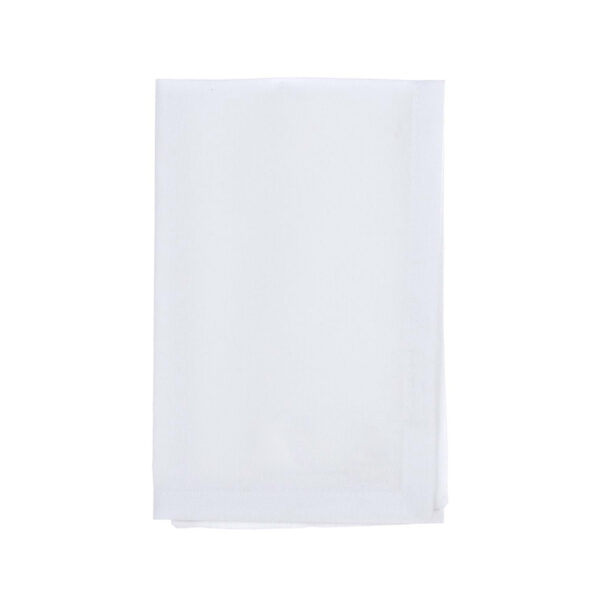Stoffservietten TOSCANA weiss, 40x40cm - einfache Faltung