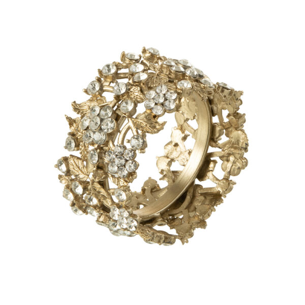Serviettenring Metall GOLD mit Strass