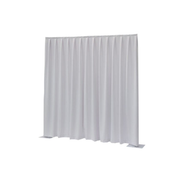 Wentex Pipes & Drapes Dimout Vorhang WEISS, 3*3m