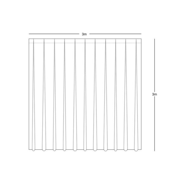 Wentex Pipes & Drapes Dimout Vorhang WEISS, 3*3m – Bild 3