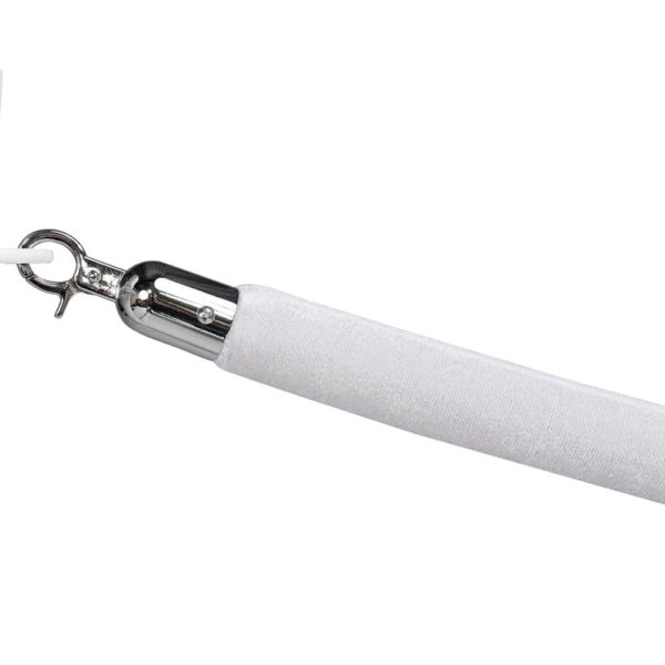 Kordel - Verbindungstaue WEISS, 160cm, Beschläge Edelstahl zu Abgrenzungsständer
