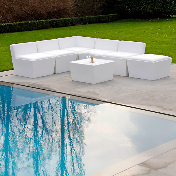 Lounge-Set Conic WEISS 5 Personen