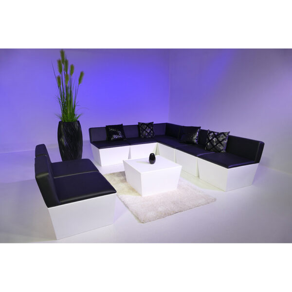 Lounge-Set Conic WEISS SCHWARZ 7 Personen