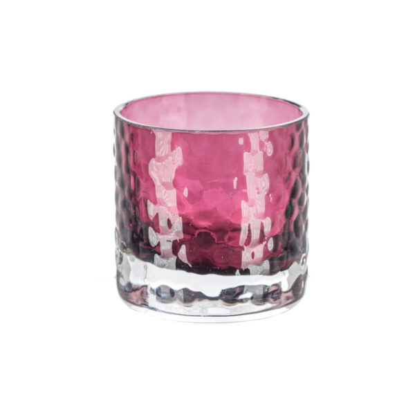 Teelicht Glas Bolero BEERE - B6,5cm*T6,5cm*H6,5cm