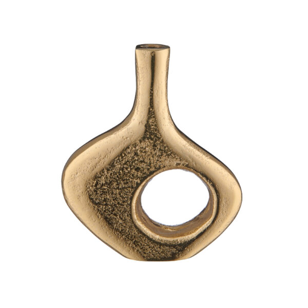 Vase mini Aluminium GOLD- B12cm*T3,5cm*H14cm